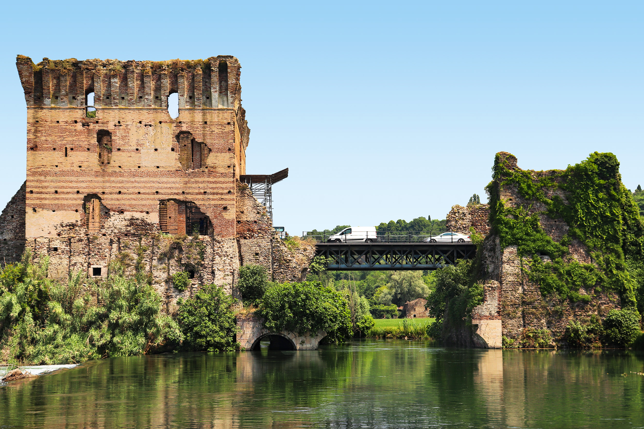 Veneto (Venetien): Valeggio sul Mincio mit Borghetto (Juni 2019)