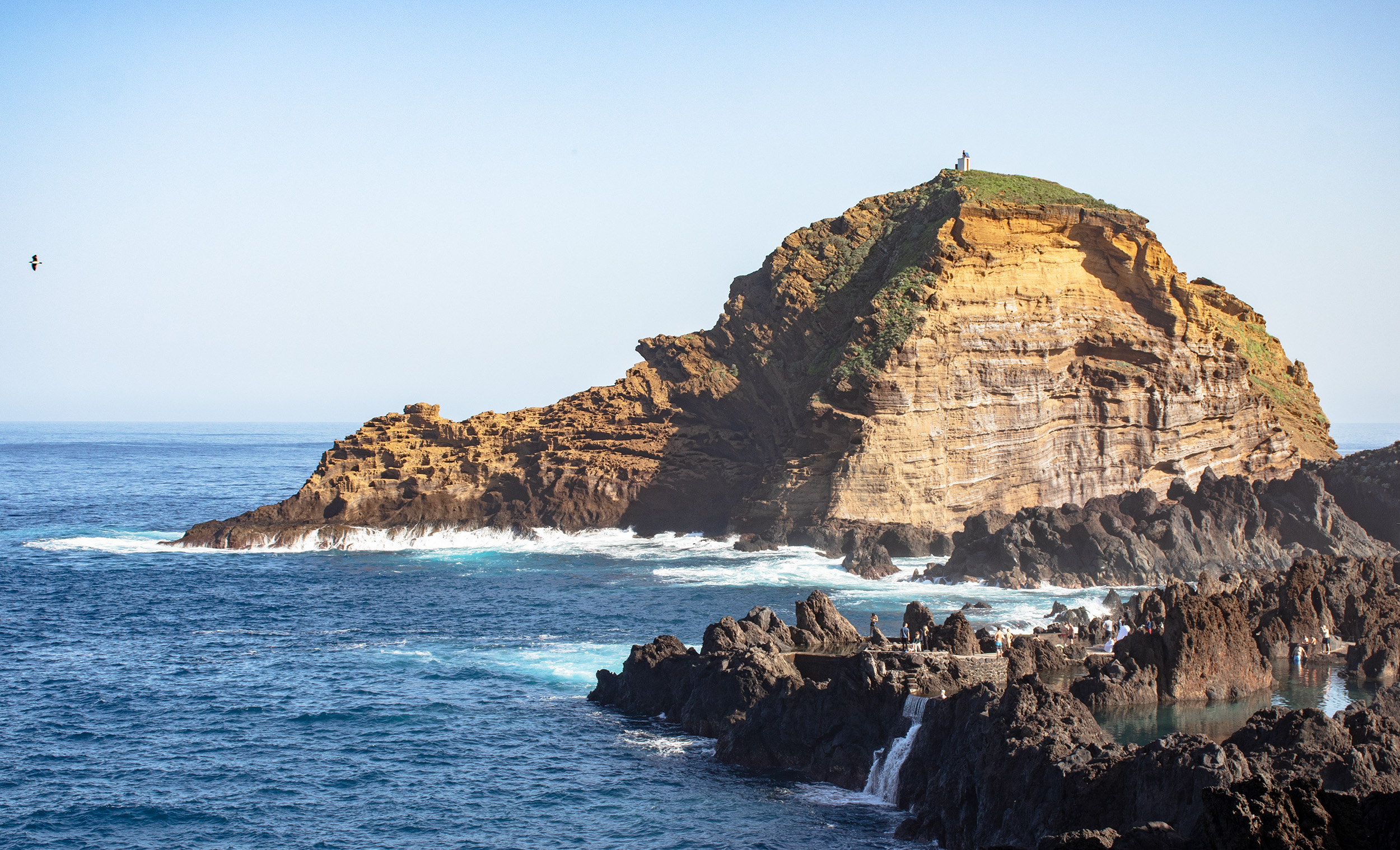 Madeira: Baden in Porto Moniz (30.12.22)