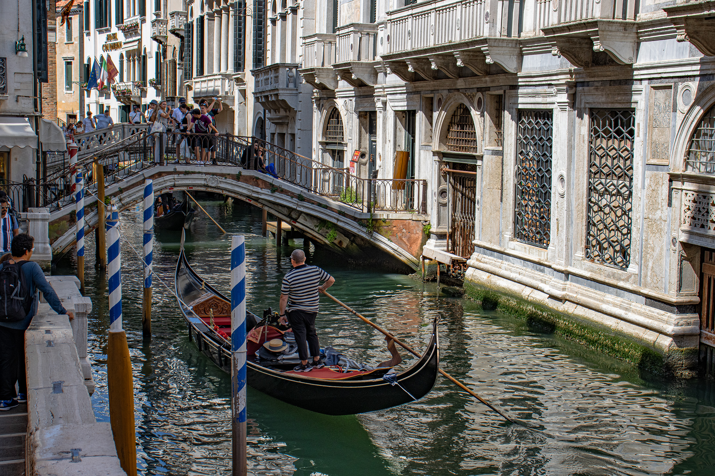 Venedig (Venezia): Kanäle um den Markusplatz (24.05.24)
