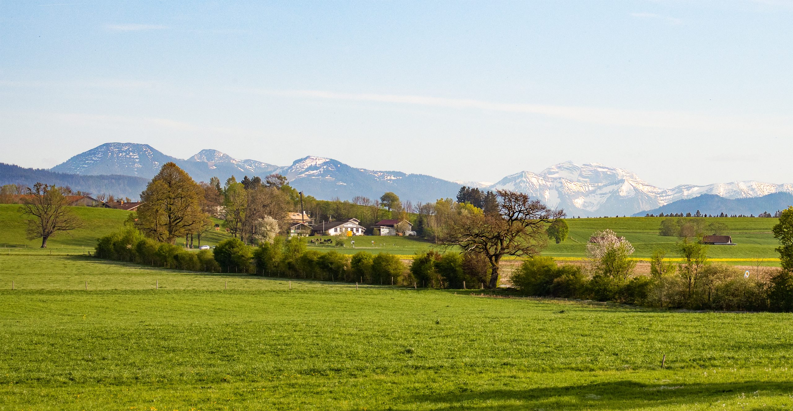 🇩🇪 Miesbacher Land: Alpenpanorama Sufferloh bei Holzkirchen (12.04.24)