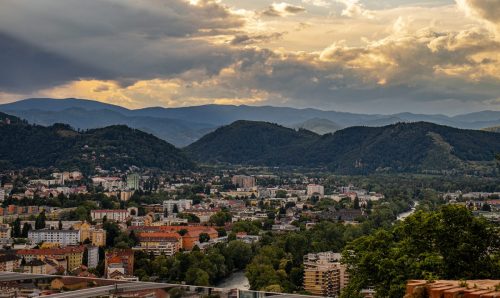 Graz_Schlossberg_Sonnenuntergang_2 Kopie