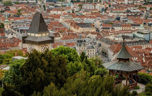 Graz_Schlossberg_Sonnenuntergang_4 Kopie