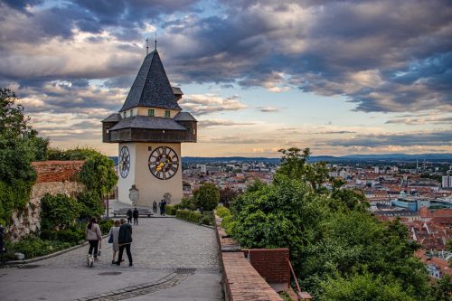 Graz_Uhrturm_Sonnenuntergang Kopie