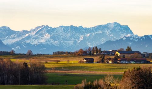 Münsing_Wetterstein_Zugspitze_Alpenblick_Sonnenaufgang_Winter_1